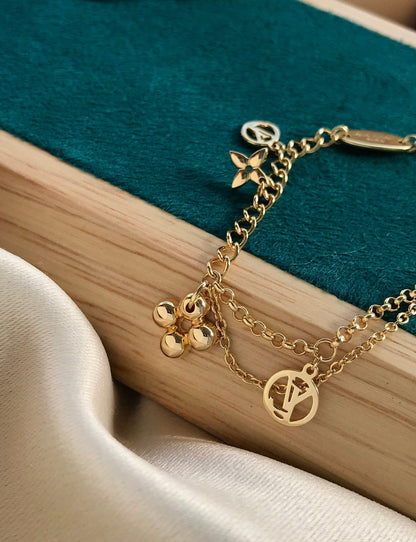 [ORA]BLOOMING PINK GOLD MOP BRACELET