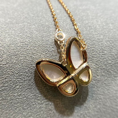 [ORA]BUTTERFLY MOP DIAMOND NECKLACE
