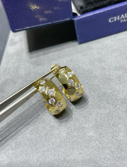 [ORA]BEE LOVE DIAMOND HOOP EARRINGS