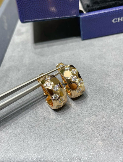 [ORA]BEE LOVE DIAMOND HOOP EARRINGS