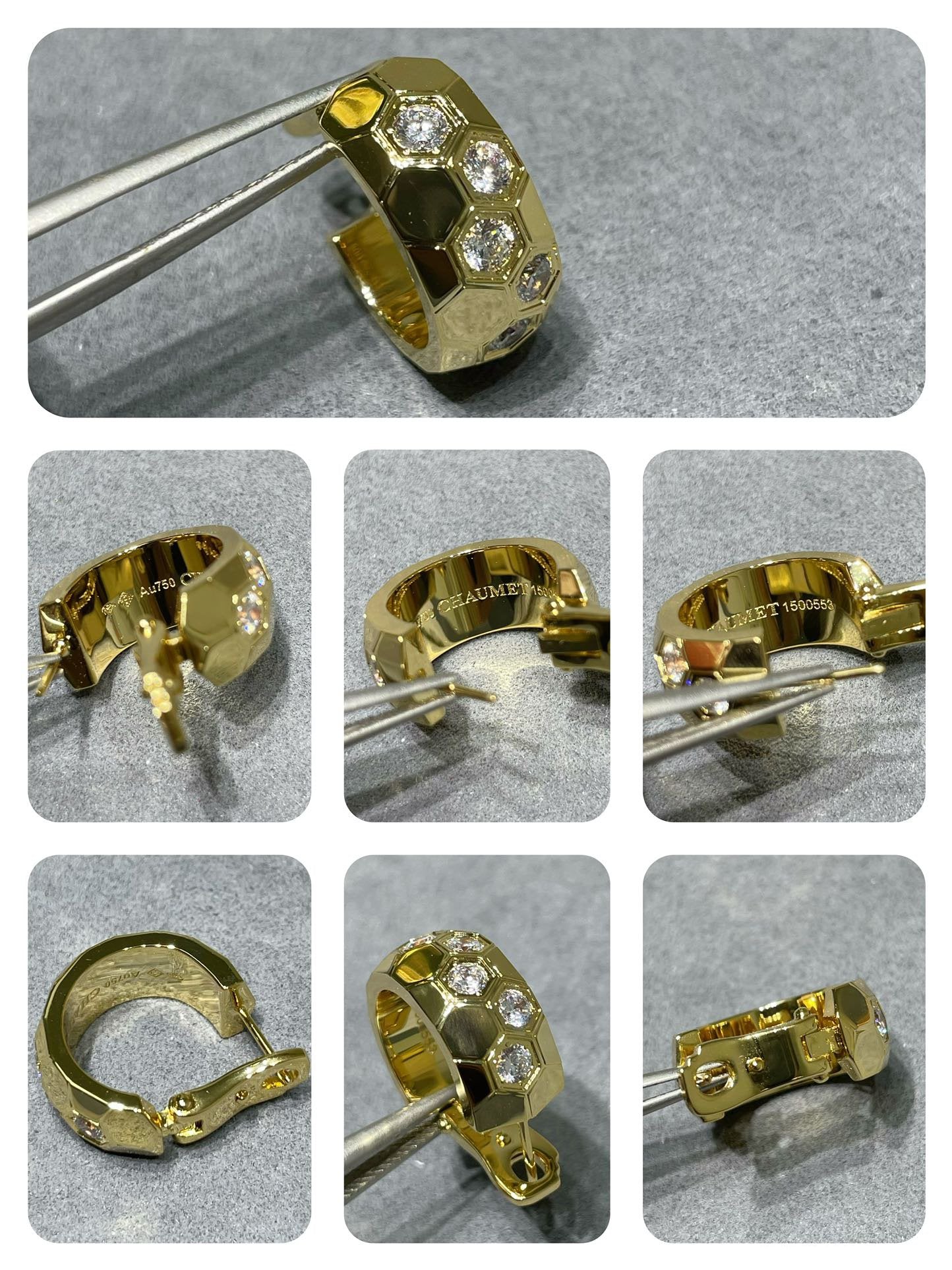 [ORA]BEE LOVE DIAMOND HOOP EARRINGS