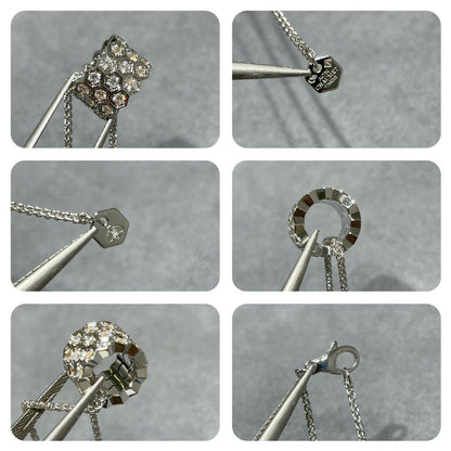 [ORA]BEE LOVE DIAMOND PAVED 3 ROW NECKLACE