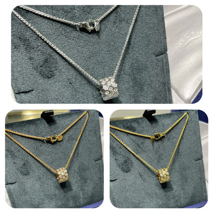 [ORA]BEE LOVE DIAMOND PAVED 3 ROW NECKLACE