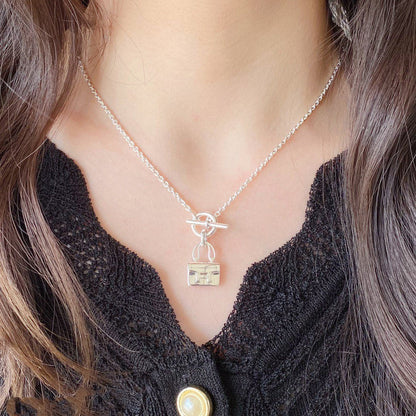 [ORA]CONSTANCE PEDANT SILVER NECKLACE