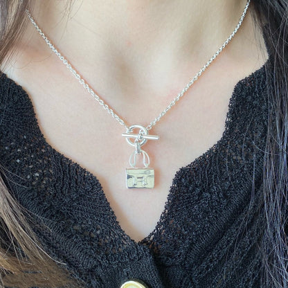 [ORA]CONSTANCE PEDANT SILVER NECKLACE