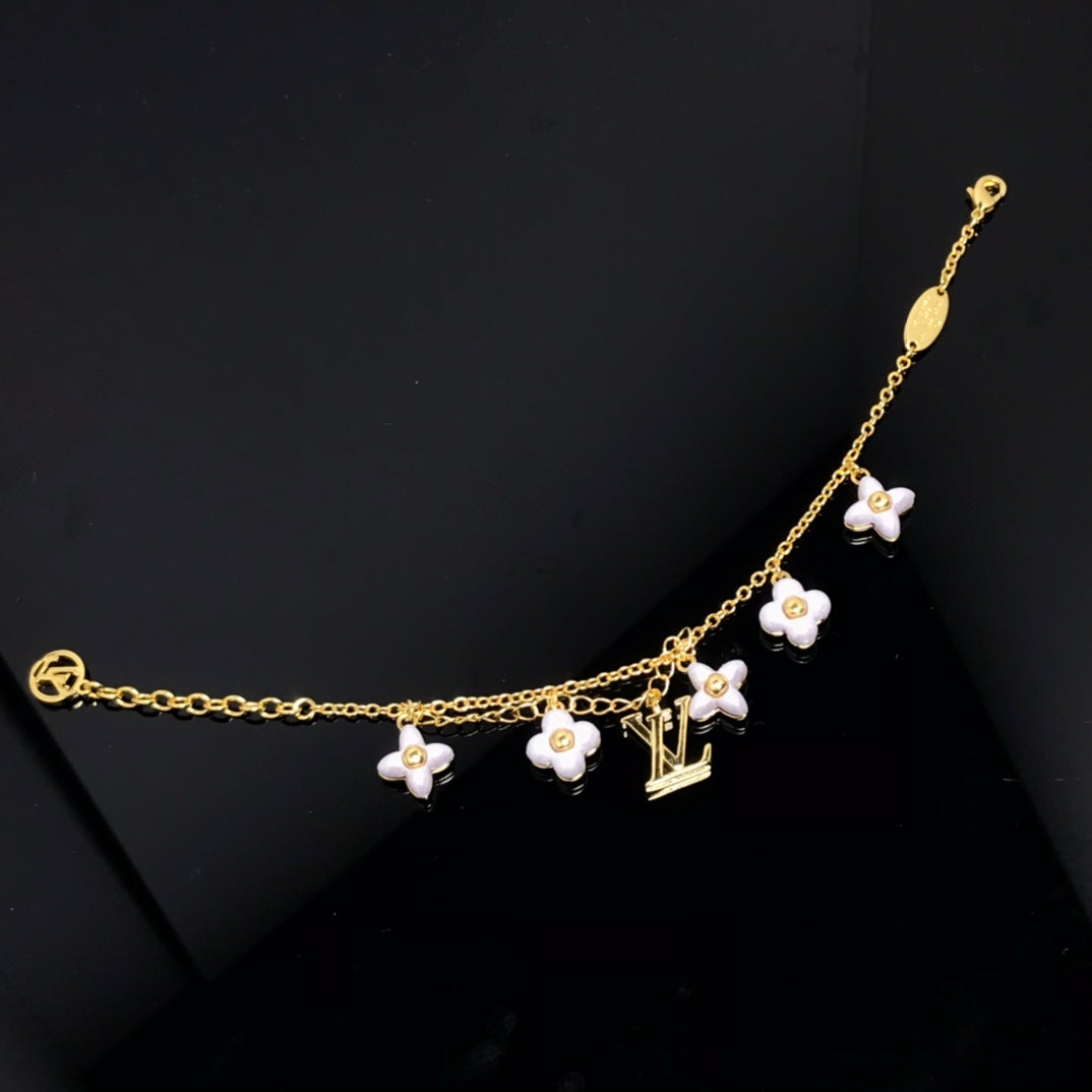 [ORA]LOGO 6 MOTIF STAR AND SUN GOLD BRACELET