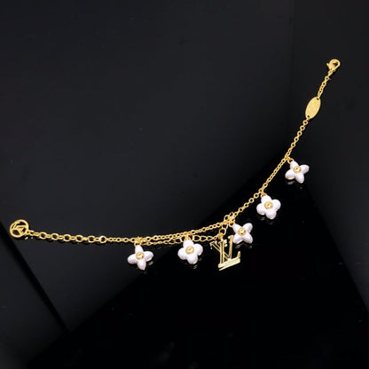 [ORA]LOGO 6 MOTIF STAR AND SUN GOLD BRACELET