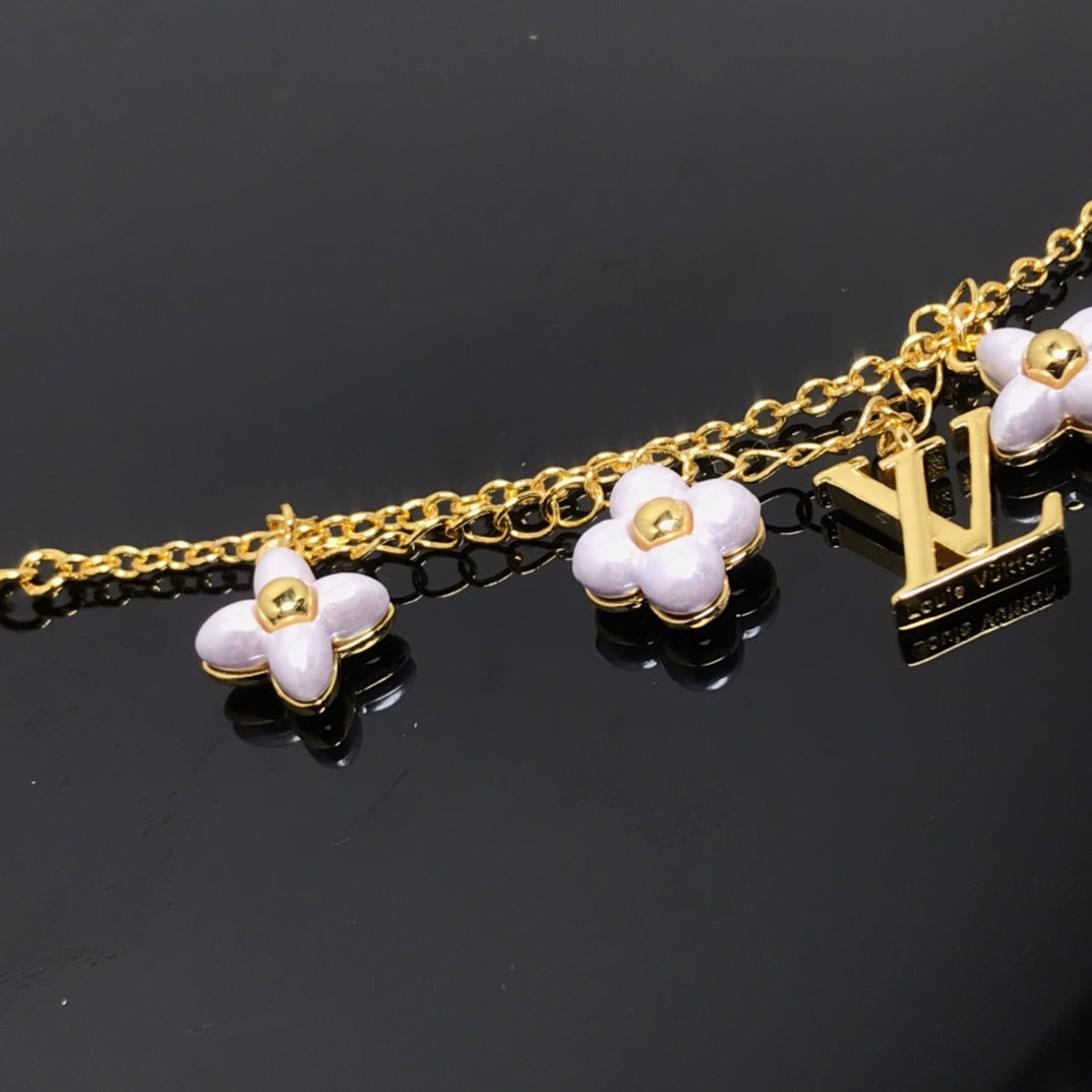 [ORA]LOGO 6 MOTIF STAR AND SUN GOLD BRACELET