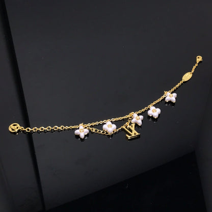[ORA]LOGO 6 MOTIF STAR AND SUN GOLD BRACELET