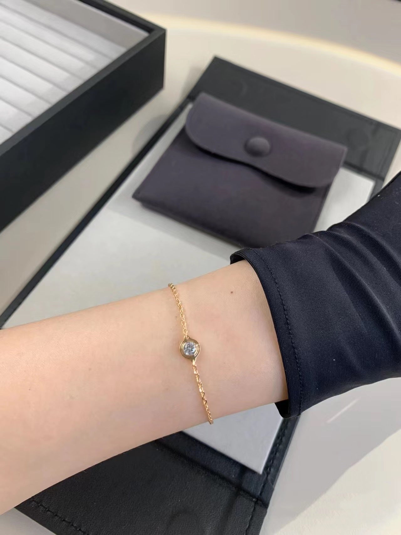 [ORA]DAMOUR DIAMOND LINK BRACELET
