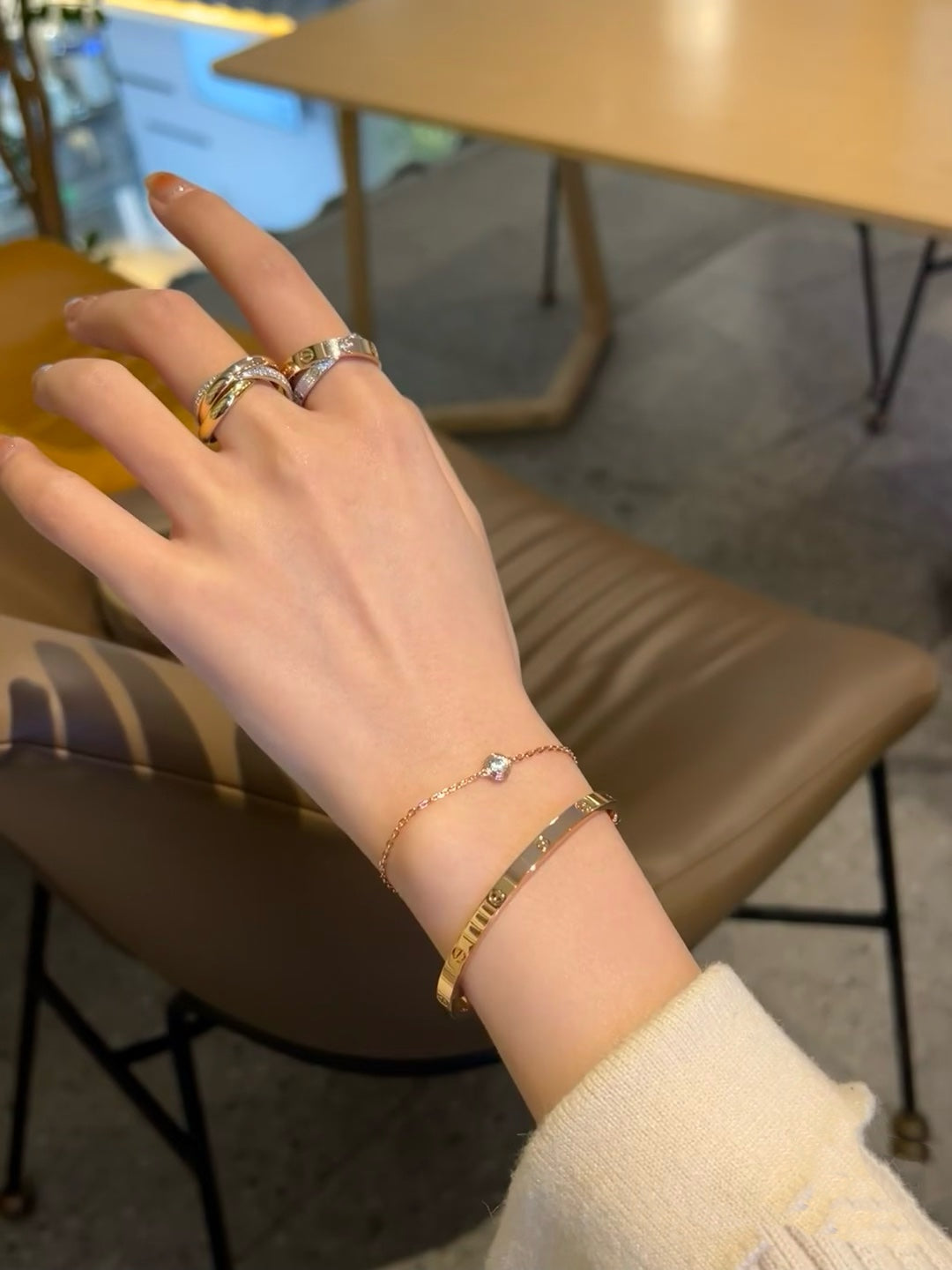 [ORA]DAMOUR DIAMOND LINK BRACELET