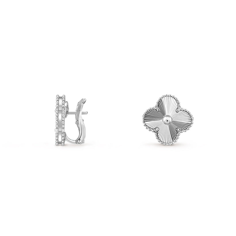 [ORA]CLOVER SILVER 15MM MOP EARRINGS COLLECTION
