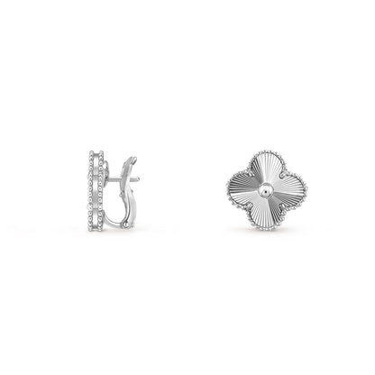 [ORA]CLOVER SILVER 15MM MOP EARRINGS COLLECTION