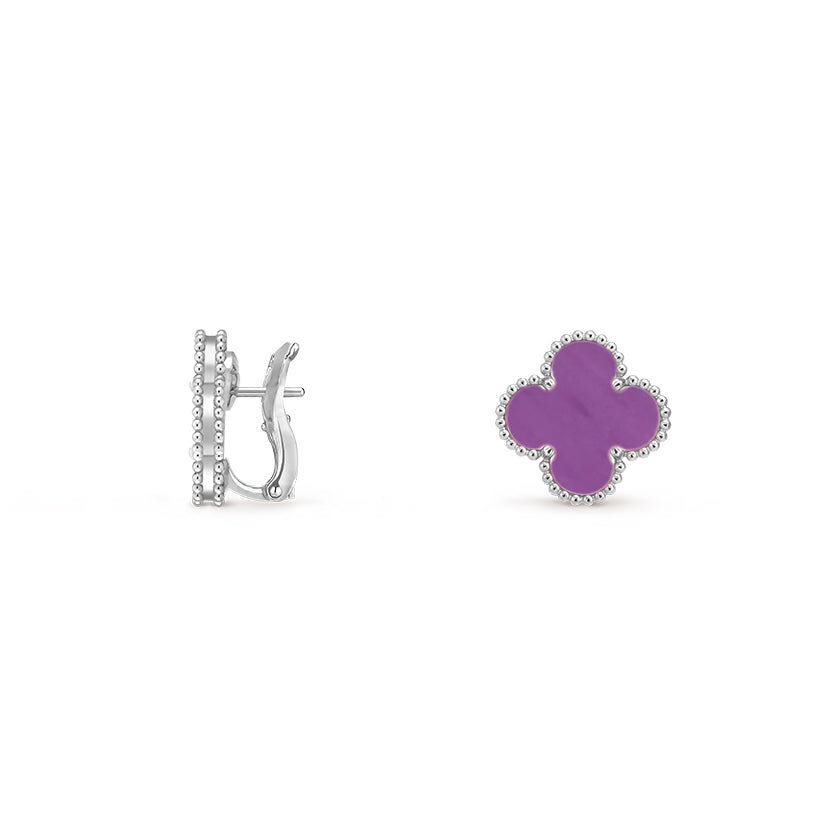 [ORA]CLOVER SILVER 15MM MOP EARRINGS COLLECTION