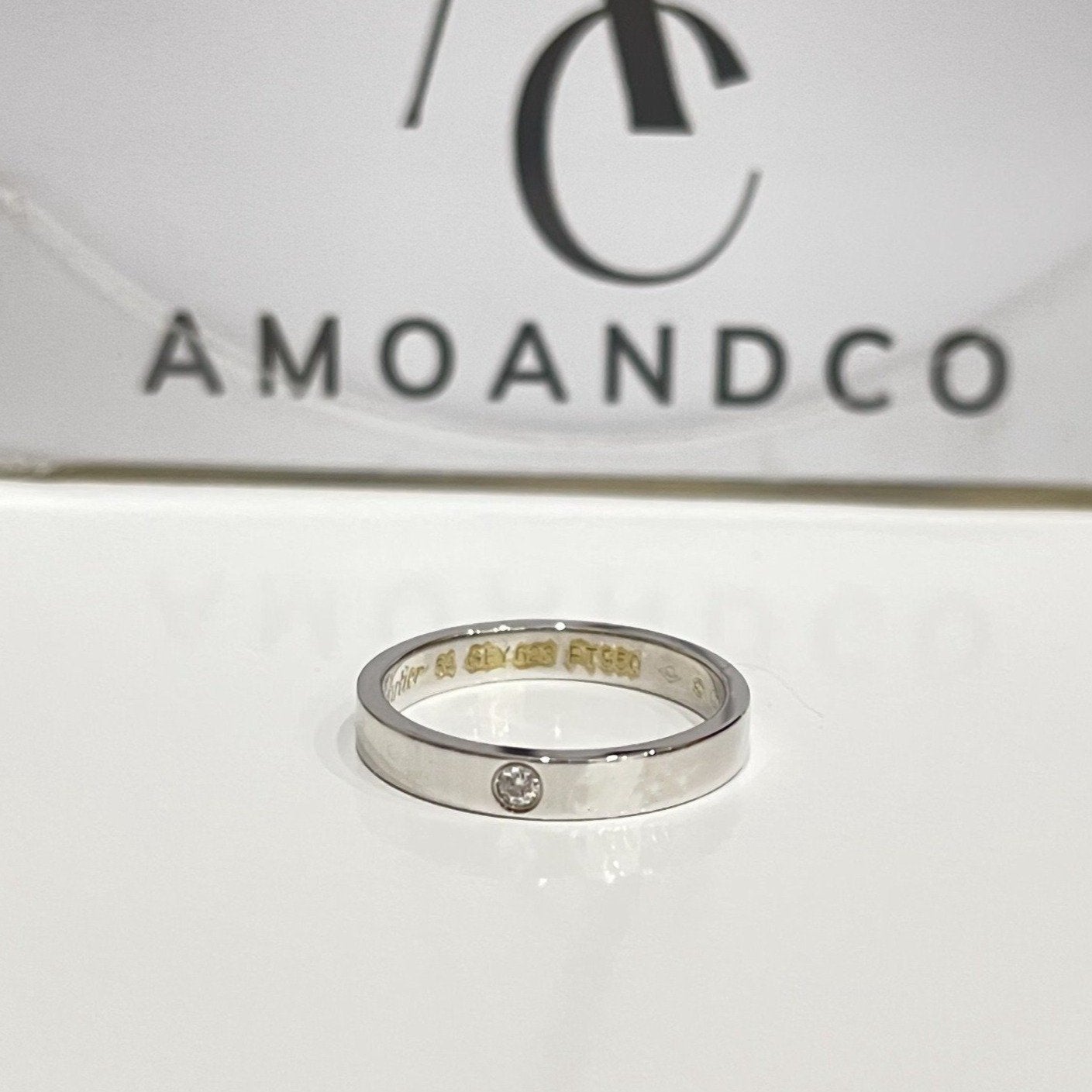 [ORA]LOVE RING 4MM 1 DIAMOND