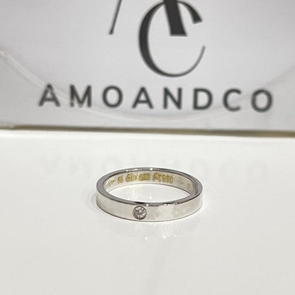 [ORA]LOVE RING 4MM 1 DIAMOND