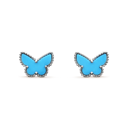 [ORA]BUTTERFLY TURQUOISE EARRINGS SILVER