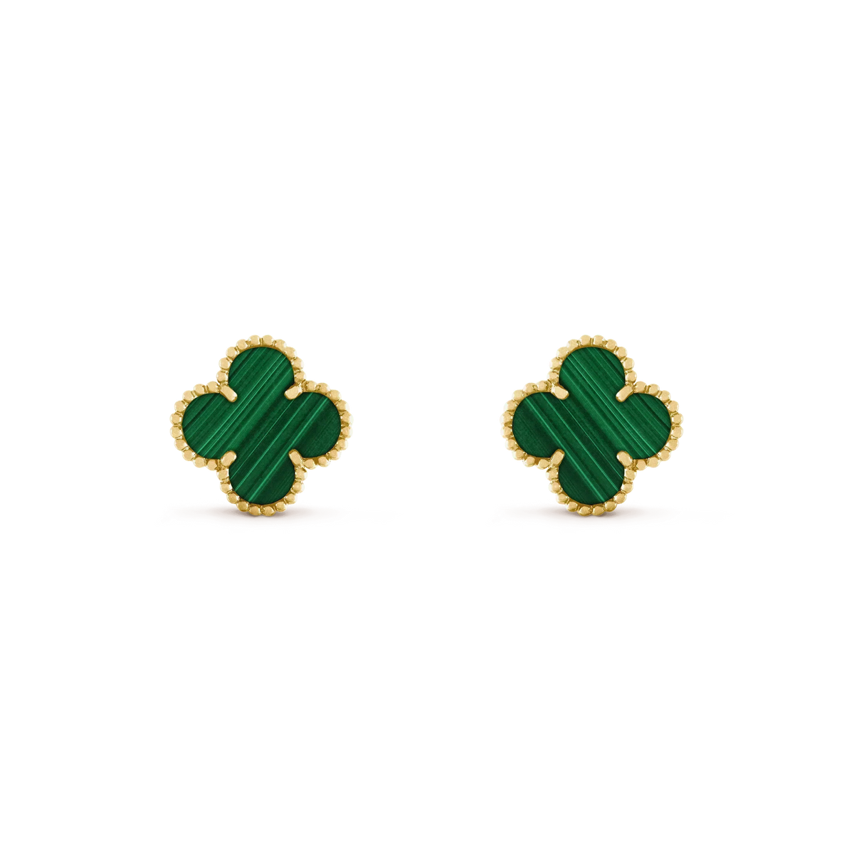 [ORA]CLOVER MEDIUM 1 MOTIV MALACHIT OHRRINGE