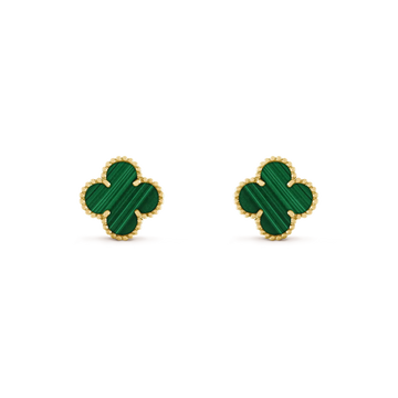 [ORA]CLOVER MEDIUM 1 MOTIV MALACHIT OHRRINGE