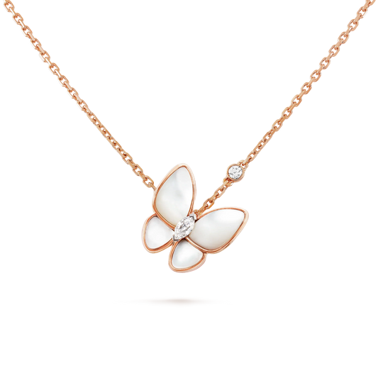 [ORA]BUTTERFLY MOP DIAMOND NECKLACE