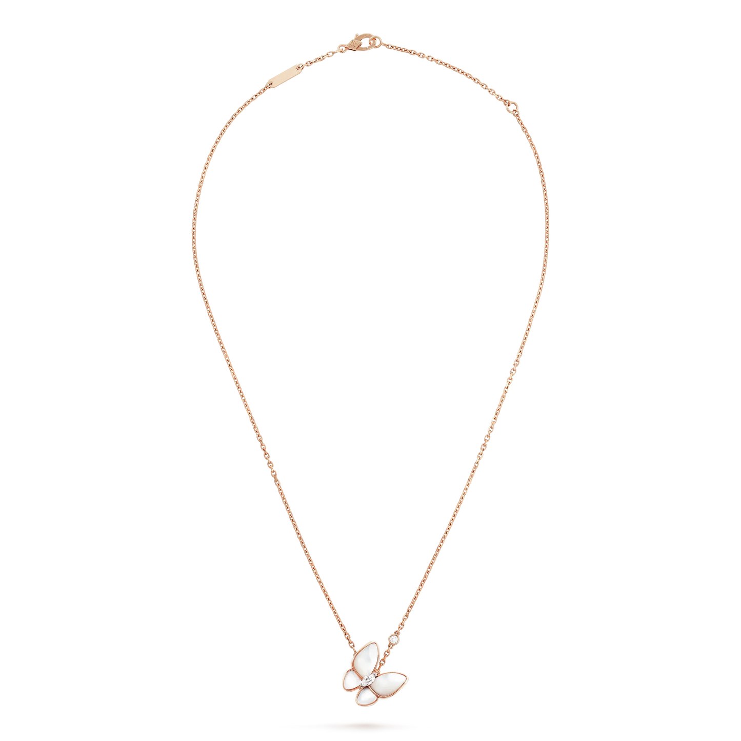 [ORA]BUTTERFLY MOP DIAMOND NECKLACE
