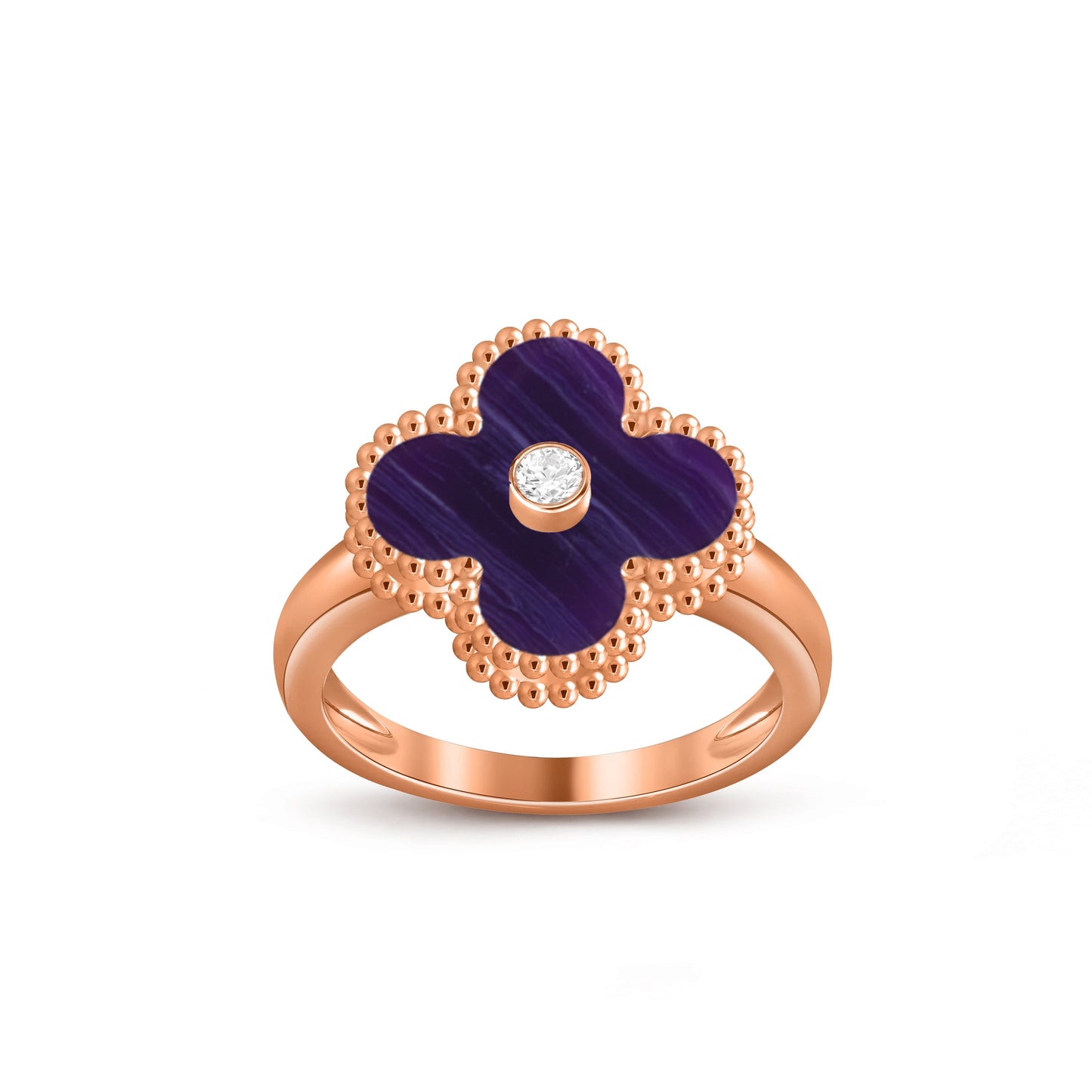 [ORA]CLOVER DIAMOND RING ROSE GOLD COLLECTION