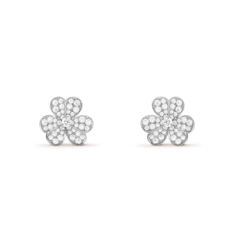 [ORA]CLOVER COMOS DIAMOND EARRINGS SILVER