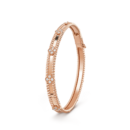 [ORA]CLOVER BRACELET 4MM DIAMONDS