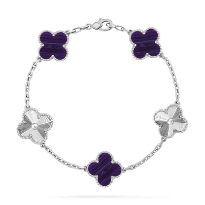 [ORA]CLOVER 5 MOTIF PURPLE STRIPES BRACELET COLLECTION