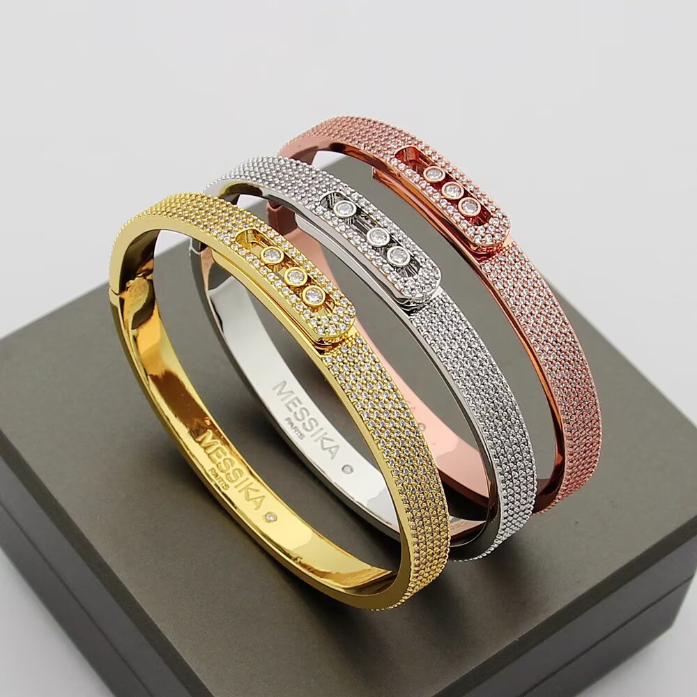 [ORA]Move Noa Full Pav¨¦ Diamond Bangle Bracelet