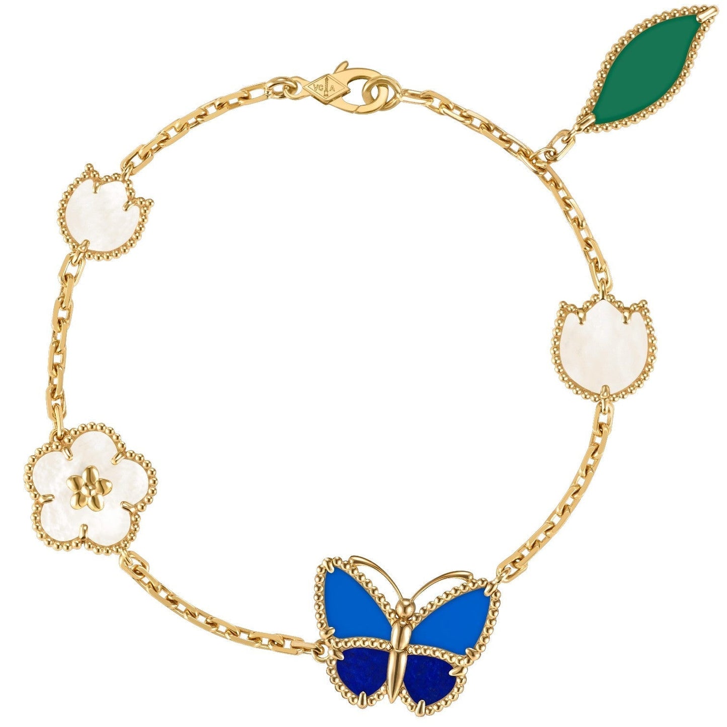 [ORA]LUCKY SPRING BUTTERFLY 5 MOTIF BRACELET