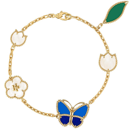 [ORA]LUCKY SPRING BUTTERFLY 5 MOTIF BRACELET