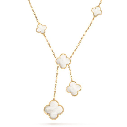 [ORA]CLOVER MOTHER OF PEARL NECKLACE 6 MOTIF