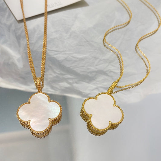 [ORA]CLOVER 25MM MOP LARGE PENDANT NECKLACE