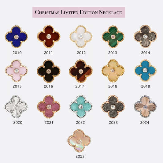 [ORA]CLOVER 15MM CHRISTMAS LIMITED EDITION SINGLE FLOWER NECKLACE