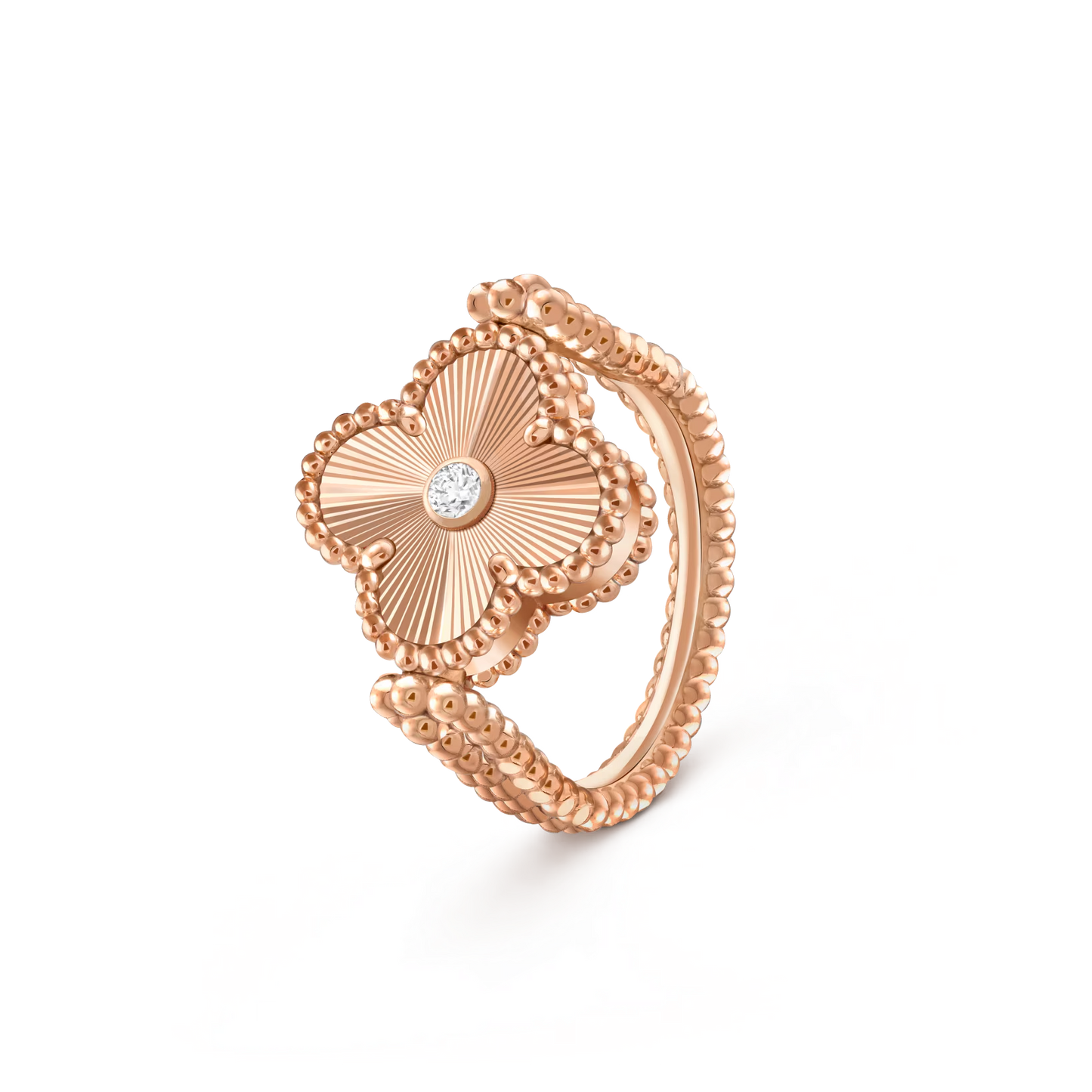 [ORA]CLOVER RIVERSIBLE RING ROSE GOLD COLLECTION