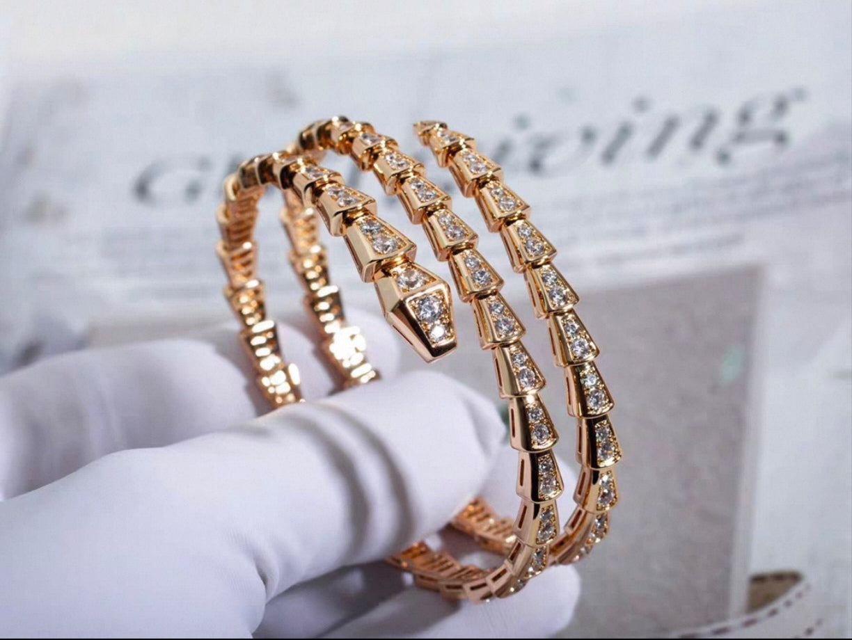 [ORA]SERPENTI BRACELET DIAMOND Triple Row