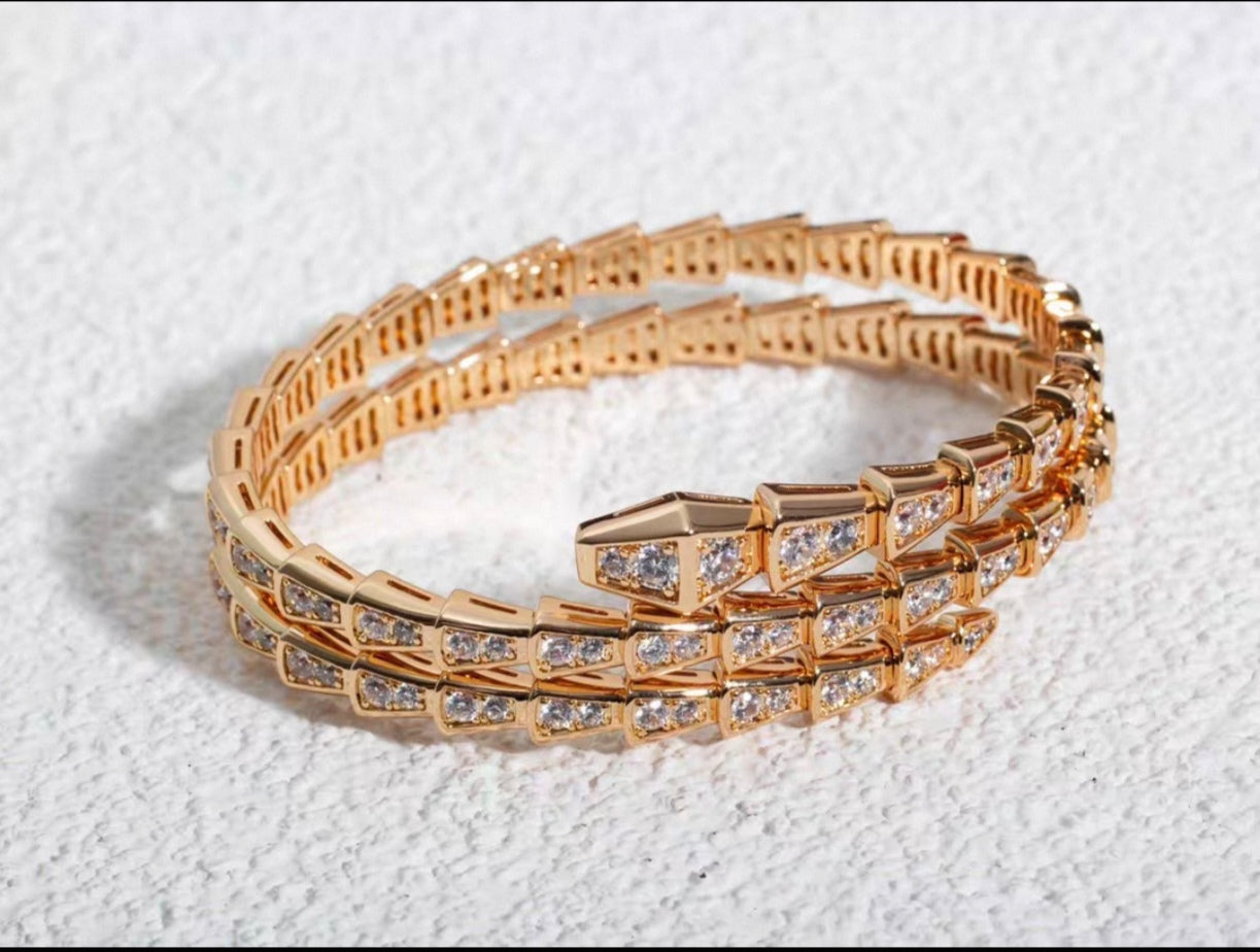 [ORA]SERPENTI BRACELET DIAMOND Triple Row