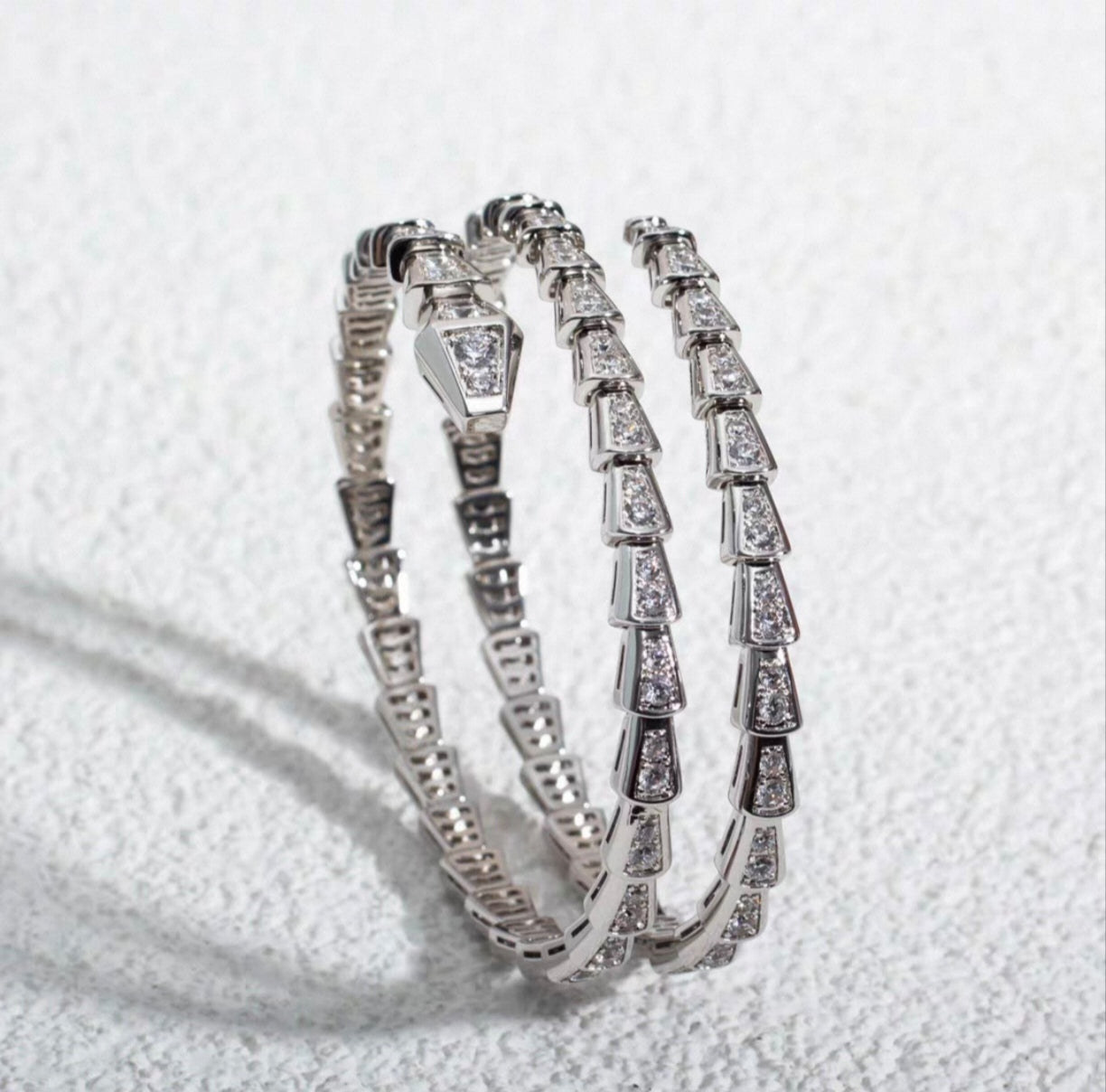 [ORA]SERPENTI BRACELET DIAMOND Triple Row
