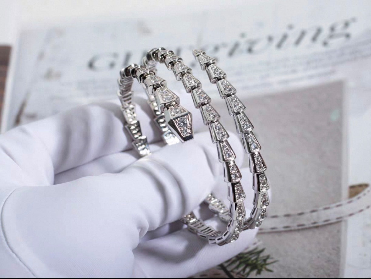 [ORA]SERPENTI BRACELET DIAMOND Triple Row