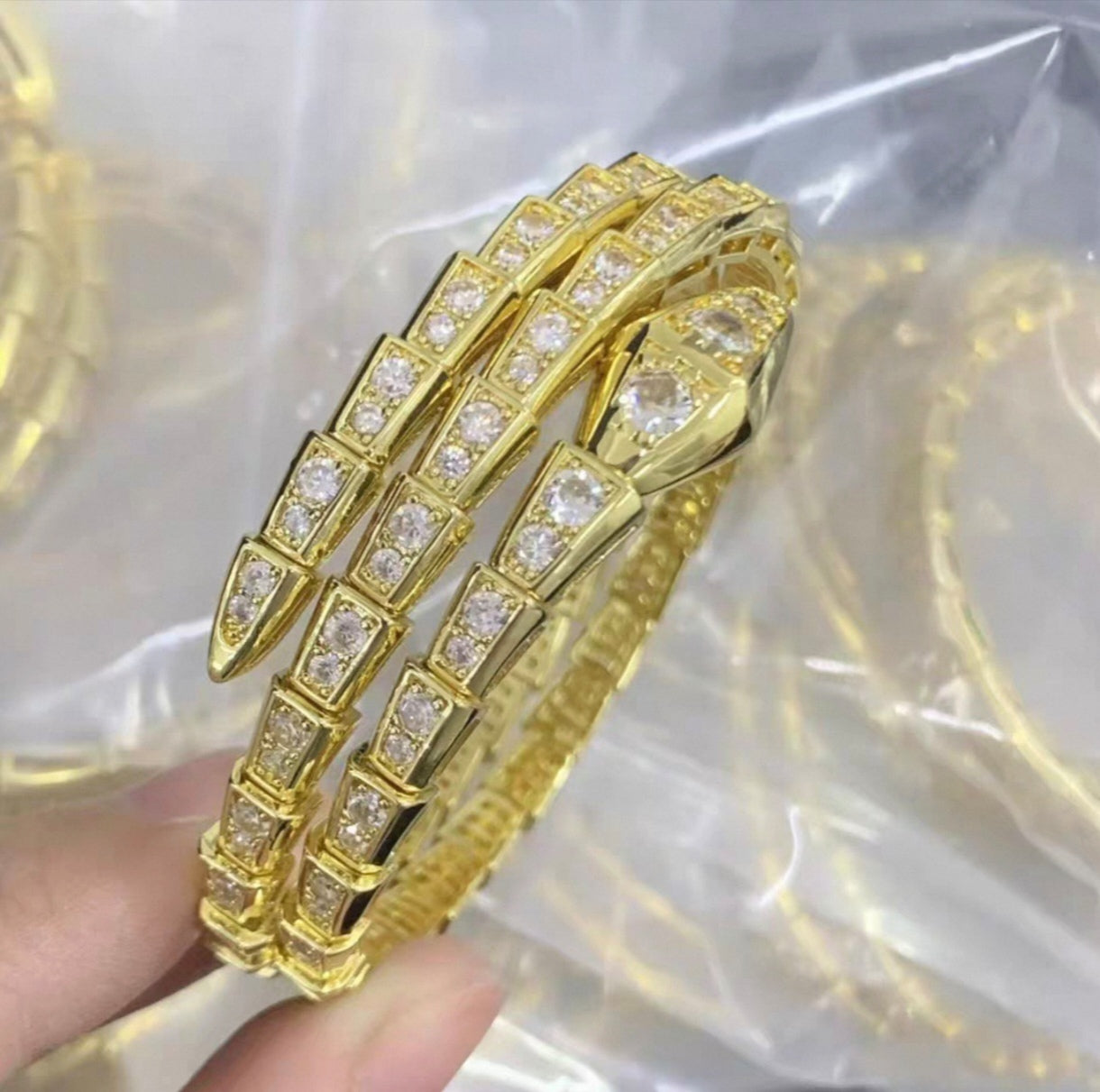 [ORA]SERPENTI BRACELET DIAMOND Triple Row