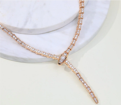 [ORA]SERPENTI NECKLACE SILVER DIAMOND