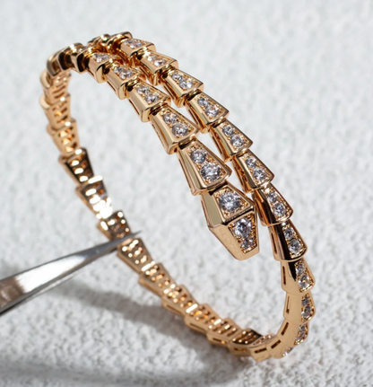 [ORA]SERPENTI FULL DIAMOND BRACELET