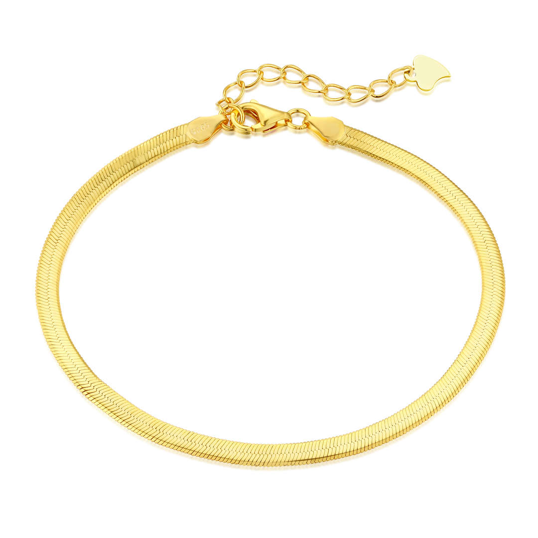[ORA ]Flat Snake Bone Chain Blade Necklace