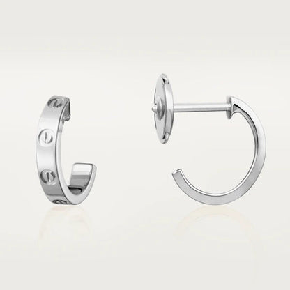 [ORA]LOVE EARRINGS 2.65MM SILVER