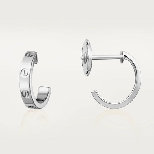 [ORA]LOVE EARRINGS 2.65MM SILVER