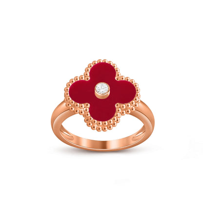 [ORA]CLOVER DIAMOND RING ROSE GOLD COLLECTION