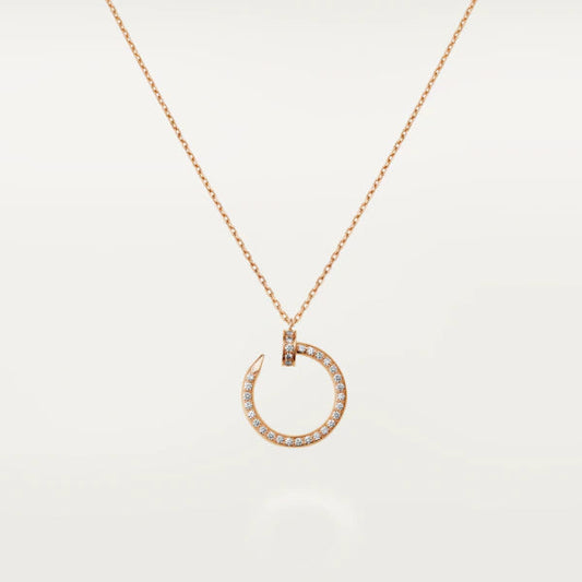 [ORA]JUSTE NECKLACE PINK GOLD DIAMONDS