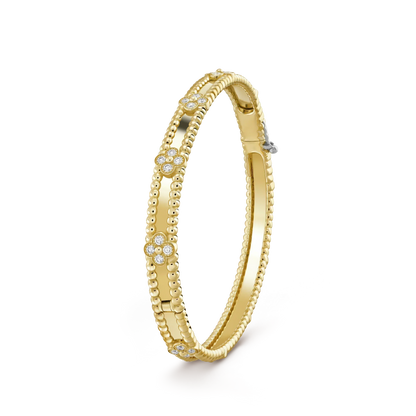 [ORA]CLOVER BRACELET 4MM DIAMONDS