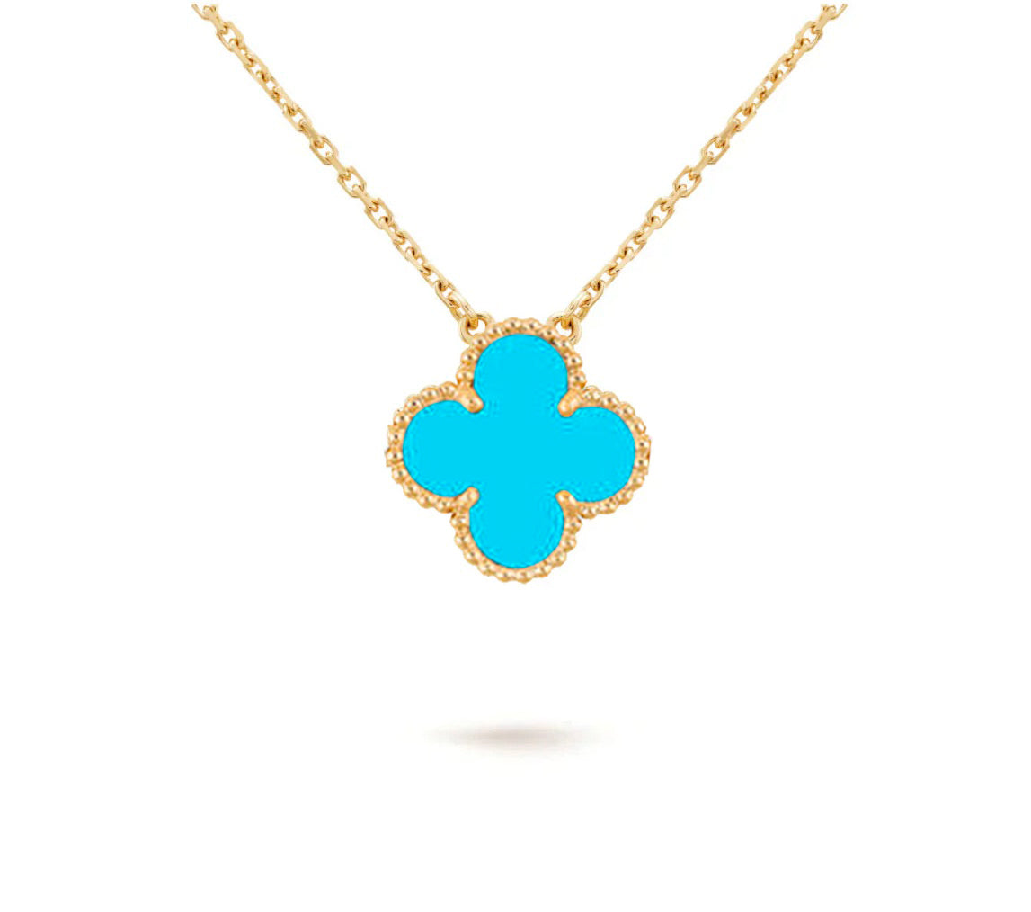 [ORA]CLOVER 15MM SINGLE FLOWER NECKLACE COLLECTION
